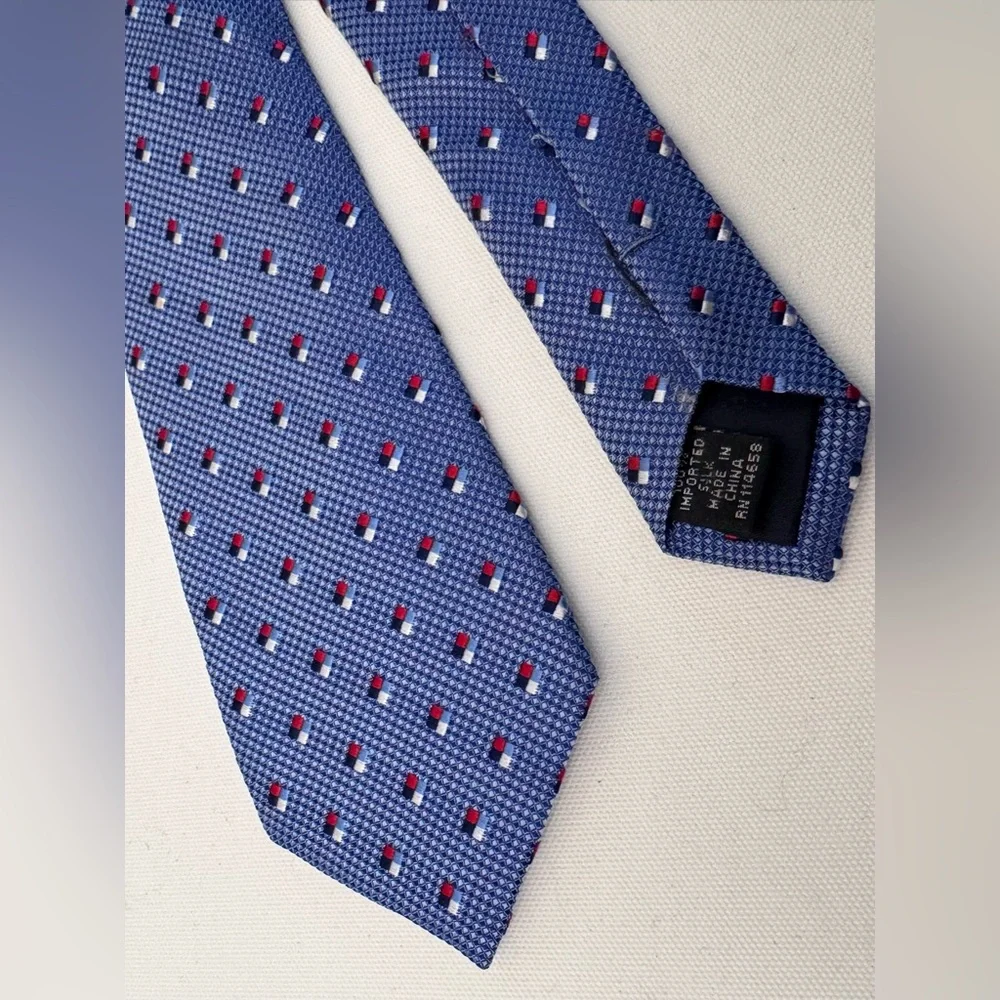 Talbots Kids Blue and Red Patterned Tie
